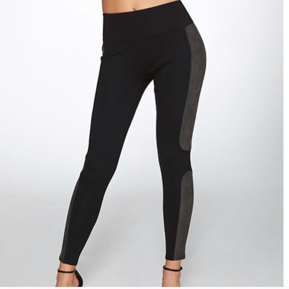 NWOT SPANX~ Faux Leather Panel Leggings